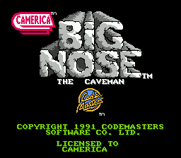 Big Nose the Caveman title screenshot
